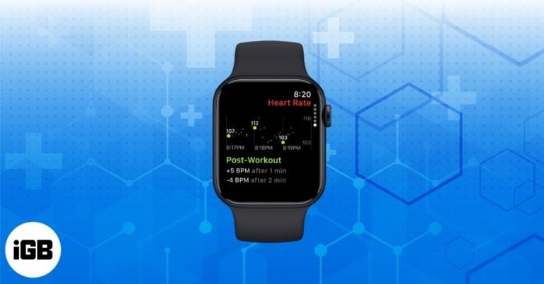 Cardio recovery on apple watch