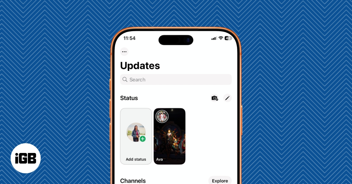 How to use whatsapp status on iphone