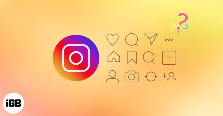 What do the symbols and icons mean on instagram