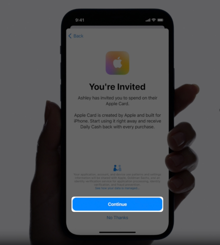 Tap on continue to proceed further