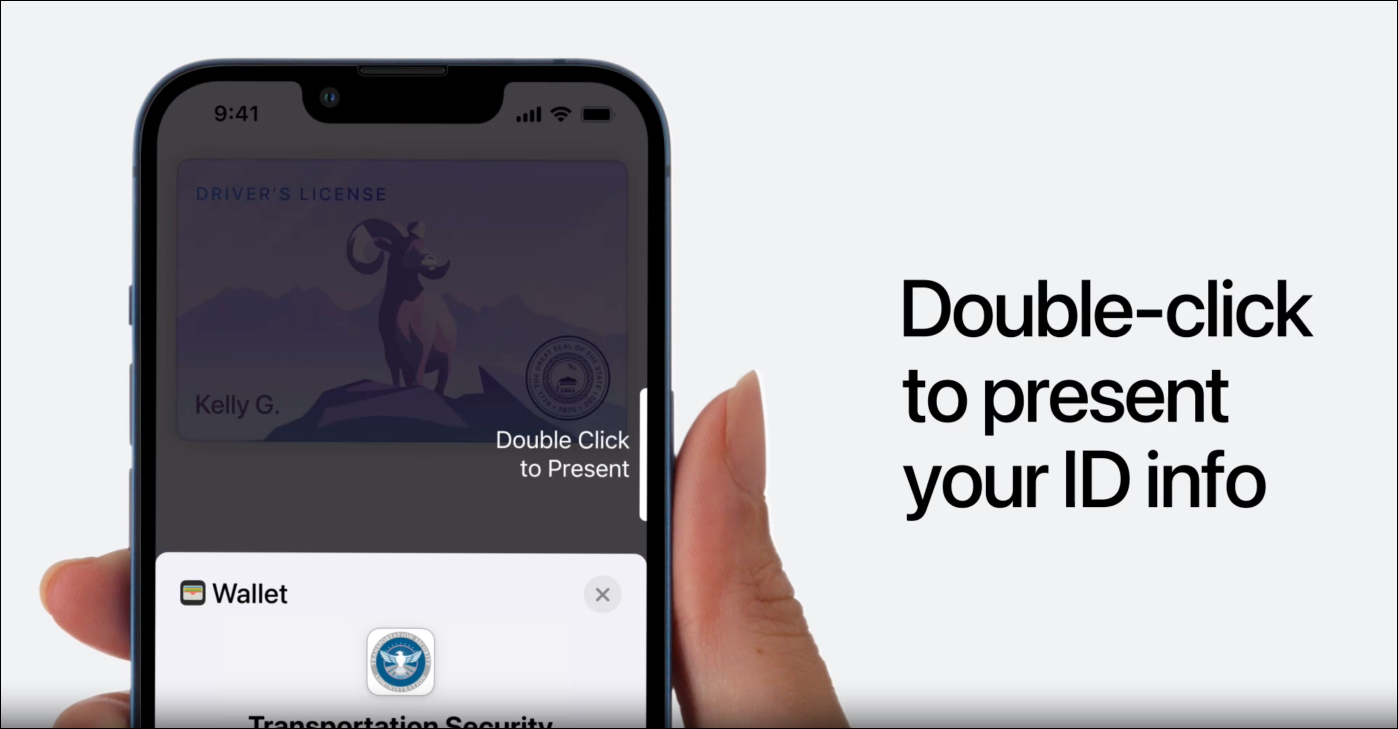 To share it double click the side button again