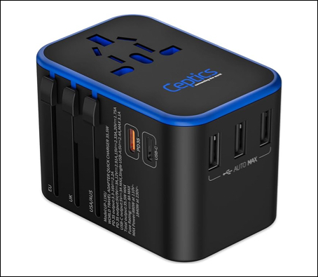 Ceptics Universal 35W international power Adapter