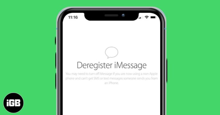 Deregister imessage