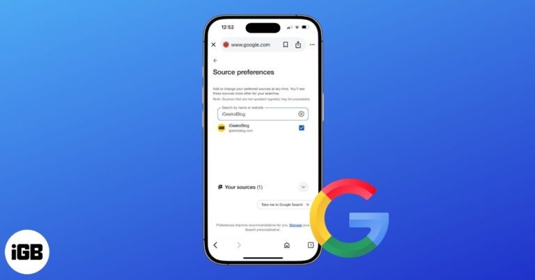 How to set preferred source on google search