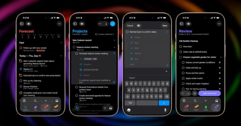 Omnifocus 4 8 reveals liquid glass and apple intelligence