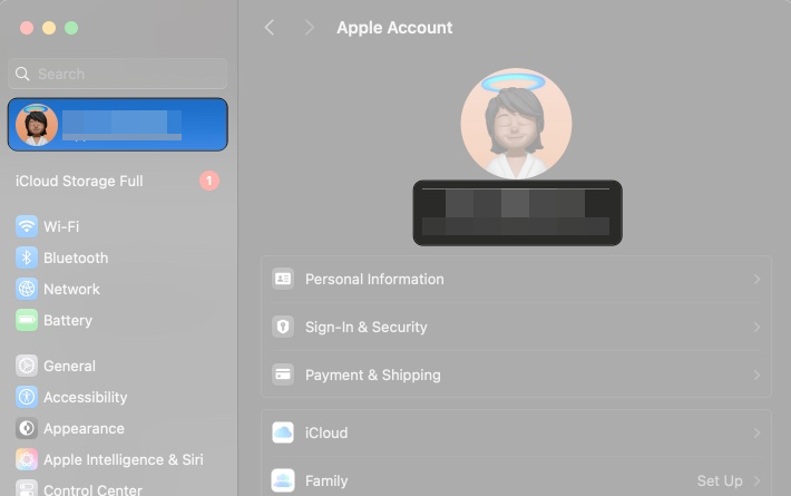 Check Apple id on Mac