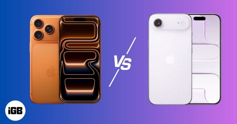 Iphone 17 pro vs iphone air
