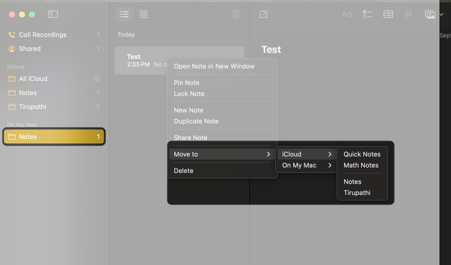 Manage notes on Mac