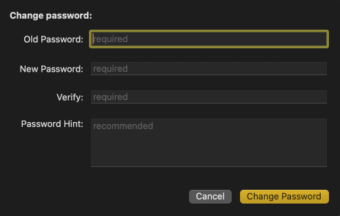 Set new password