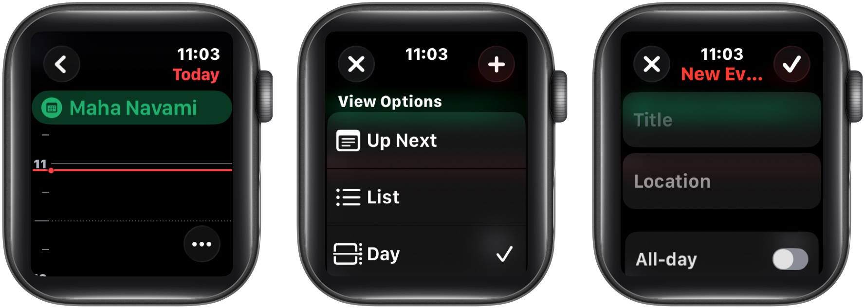 How to add calendar events on the Apple Watch