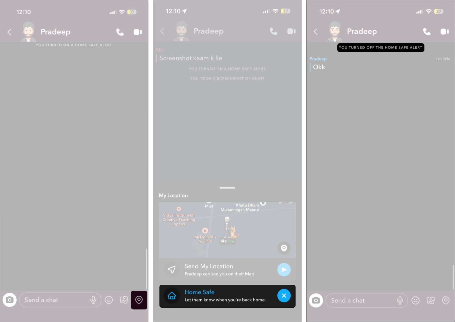 Cancel a home safe alert