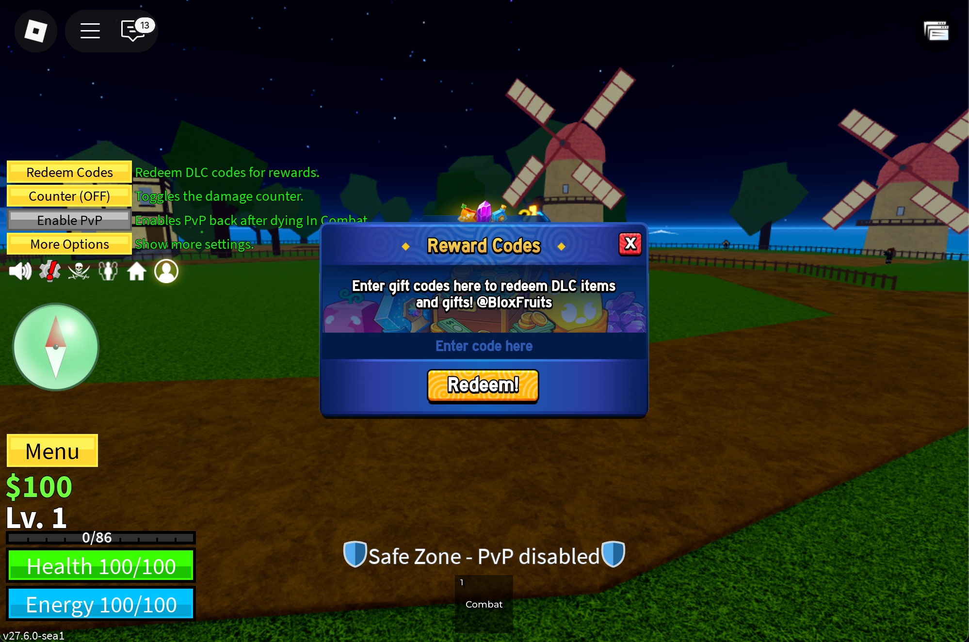 Redeem Blox Fruits Codes