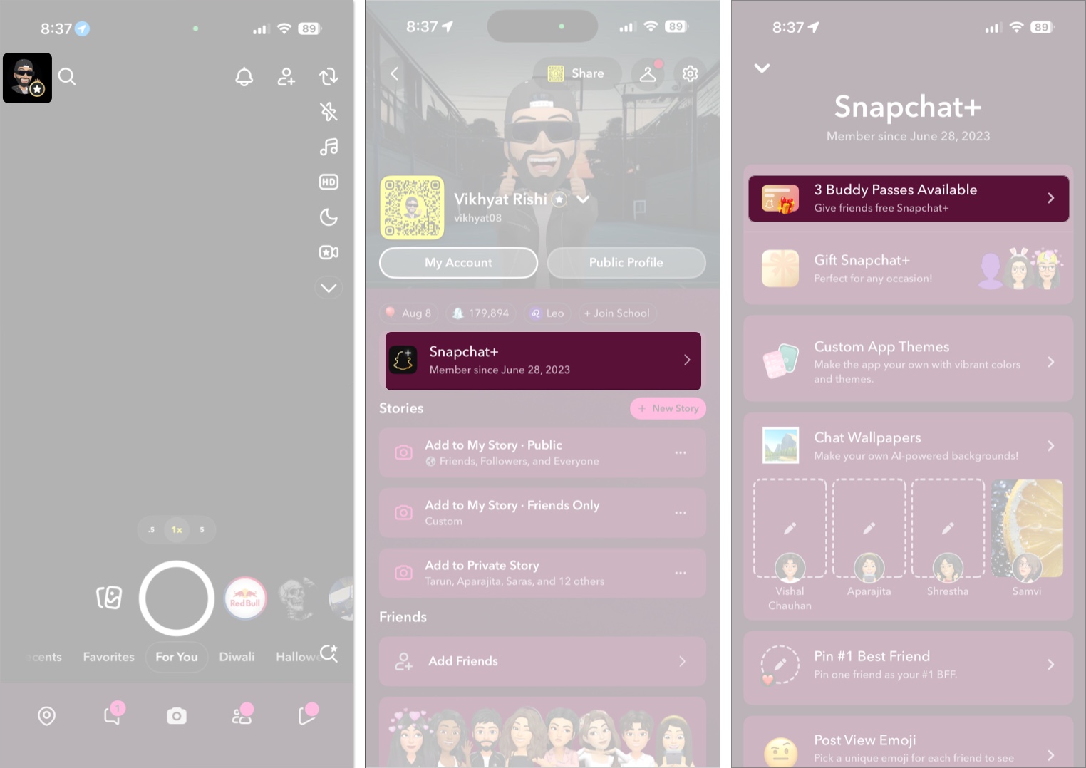 Snapchat Buddy Pass: How It Works and Why It Matters Tap on Snapchat plus banner to access buddy passes