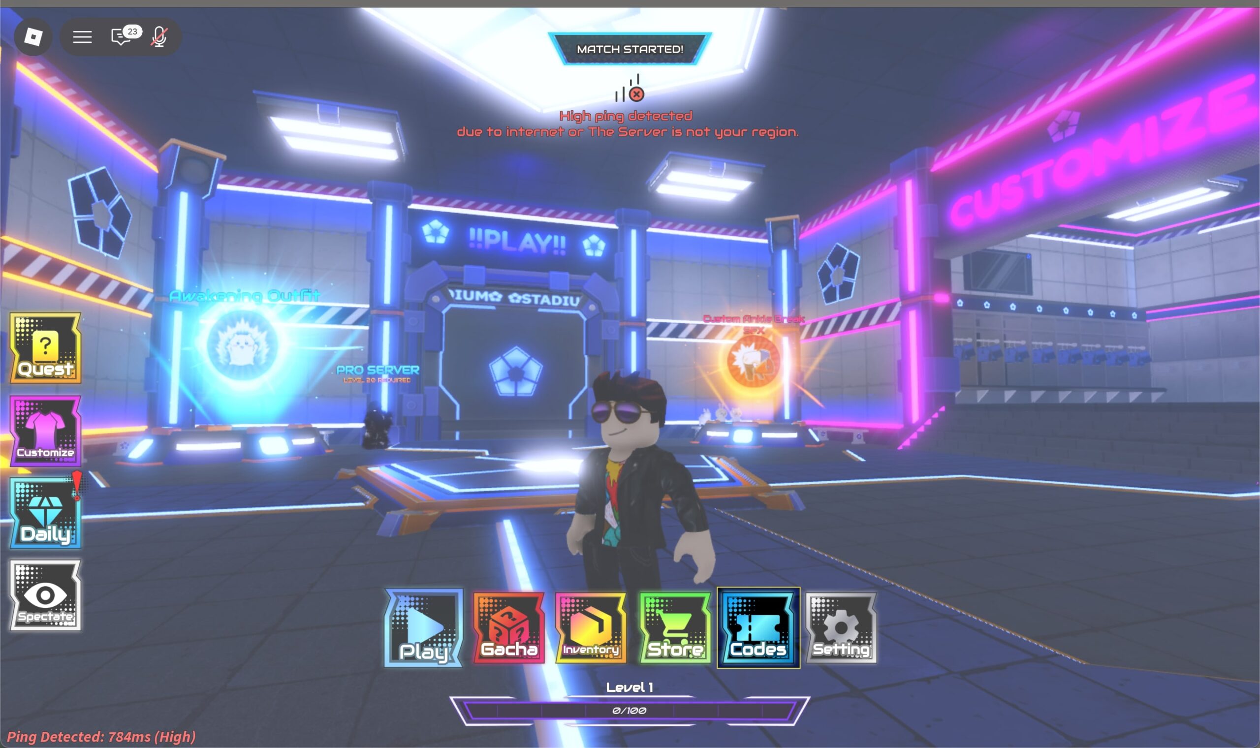 Click the Codes button