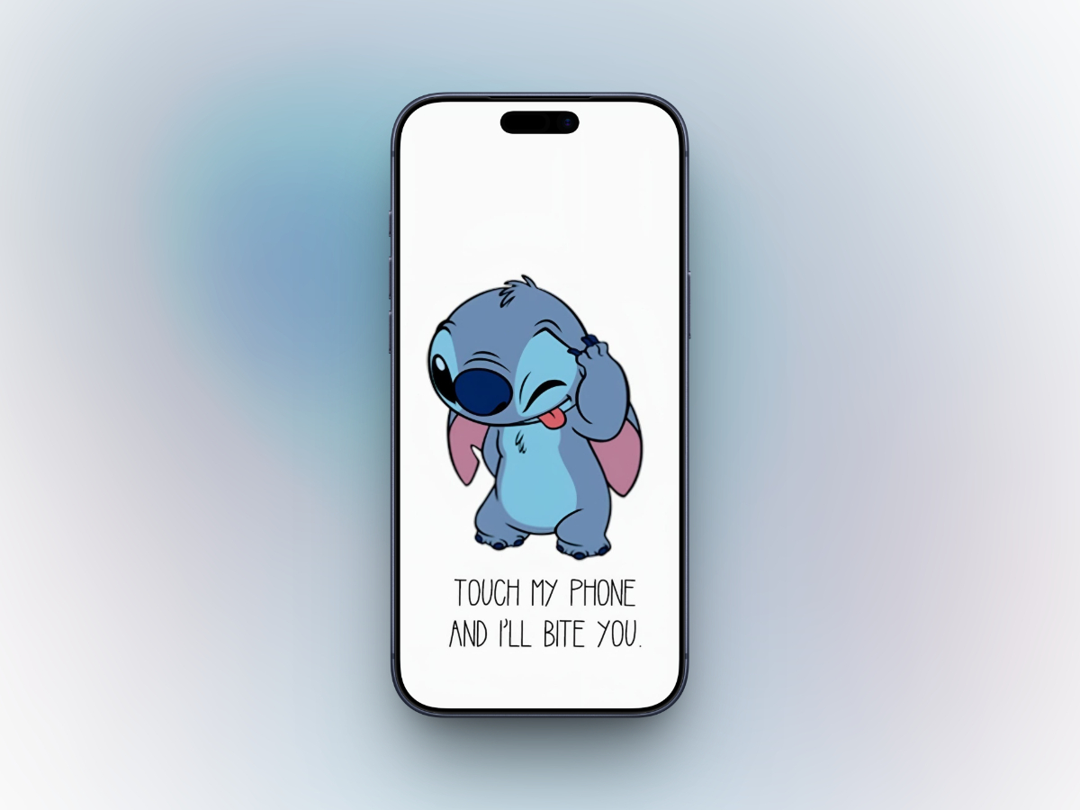 Cute Playful Stitch Warning