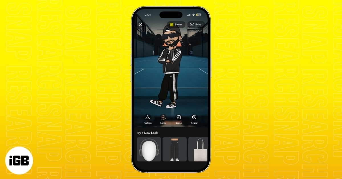 Snapchat comic bitmoji