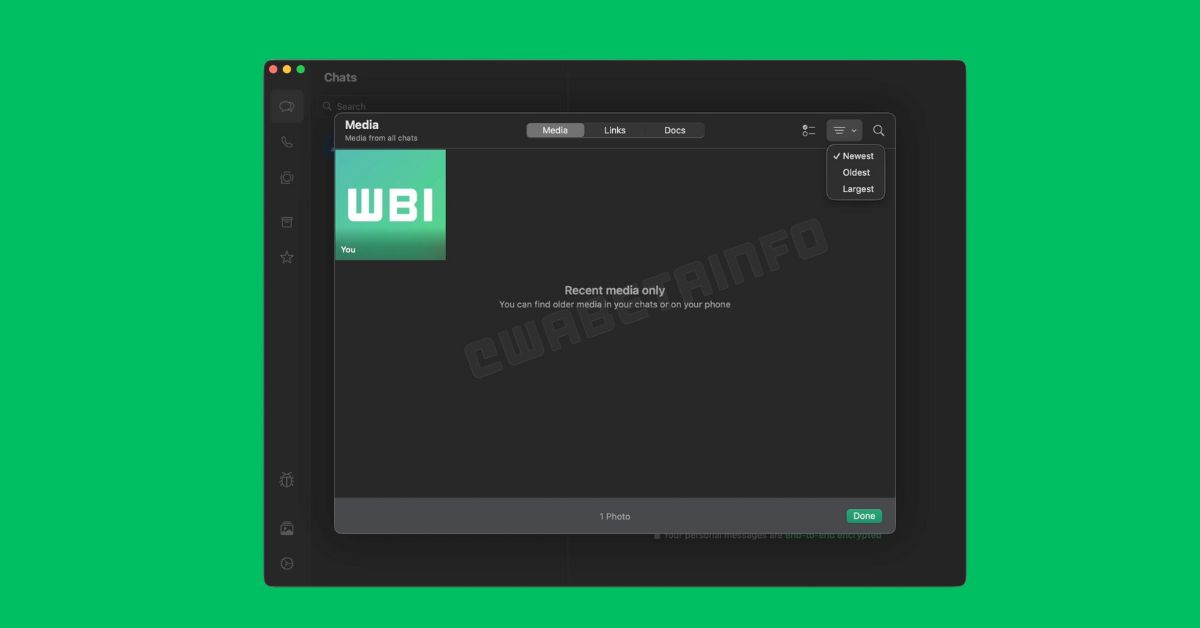 Whatsapp media hub for mac and web