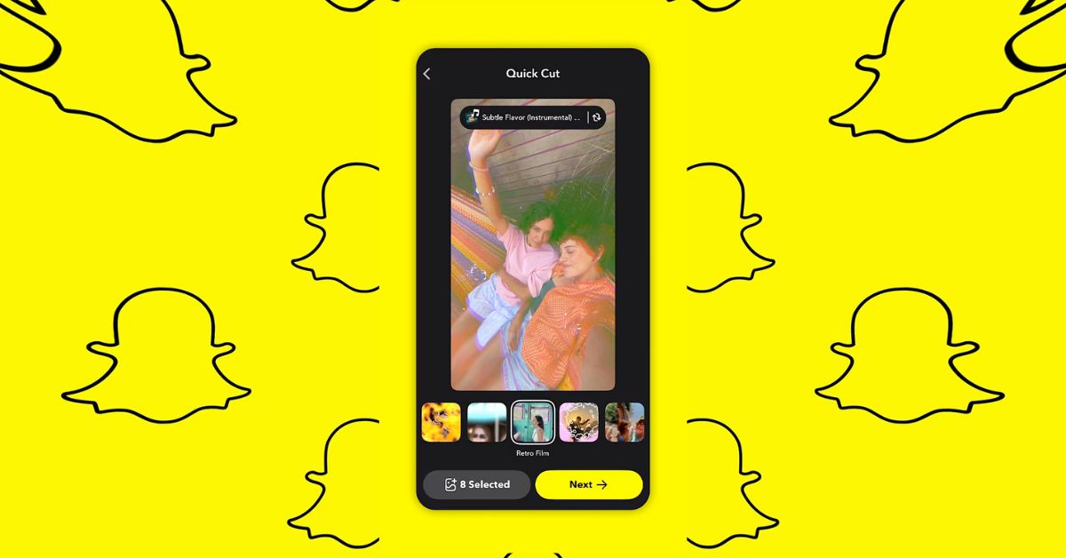 Create Music-Synced Videos on Snapchat Using Quick Cut