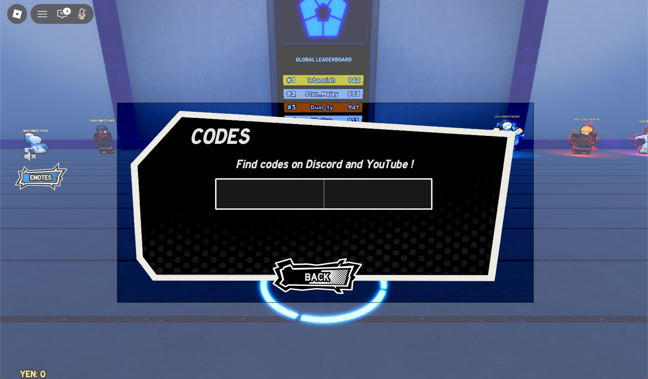 Enter a working code