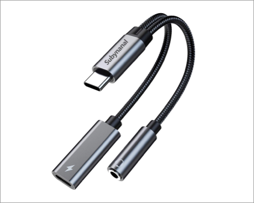 Subynanal 2-in-1 Lightning Headphone Adapter