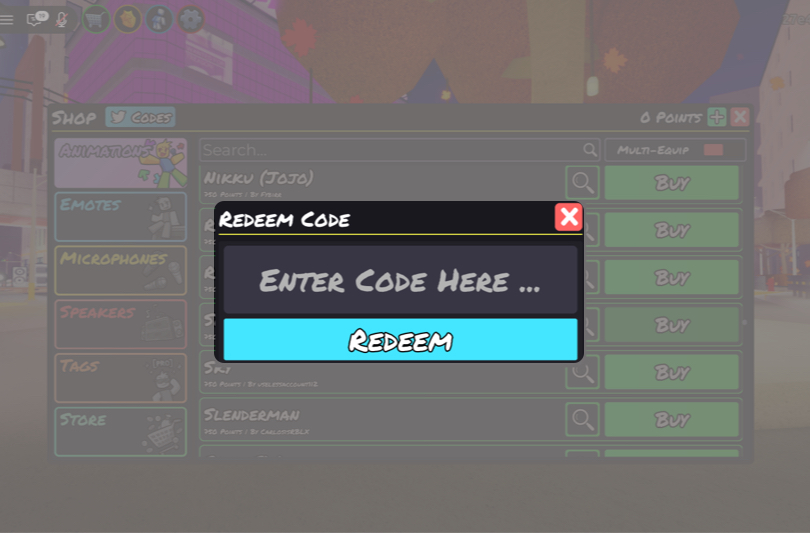 Type or paste your code and click REDEEM to claim your rewards