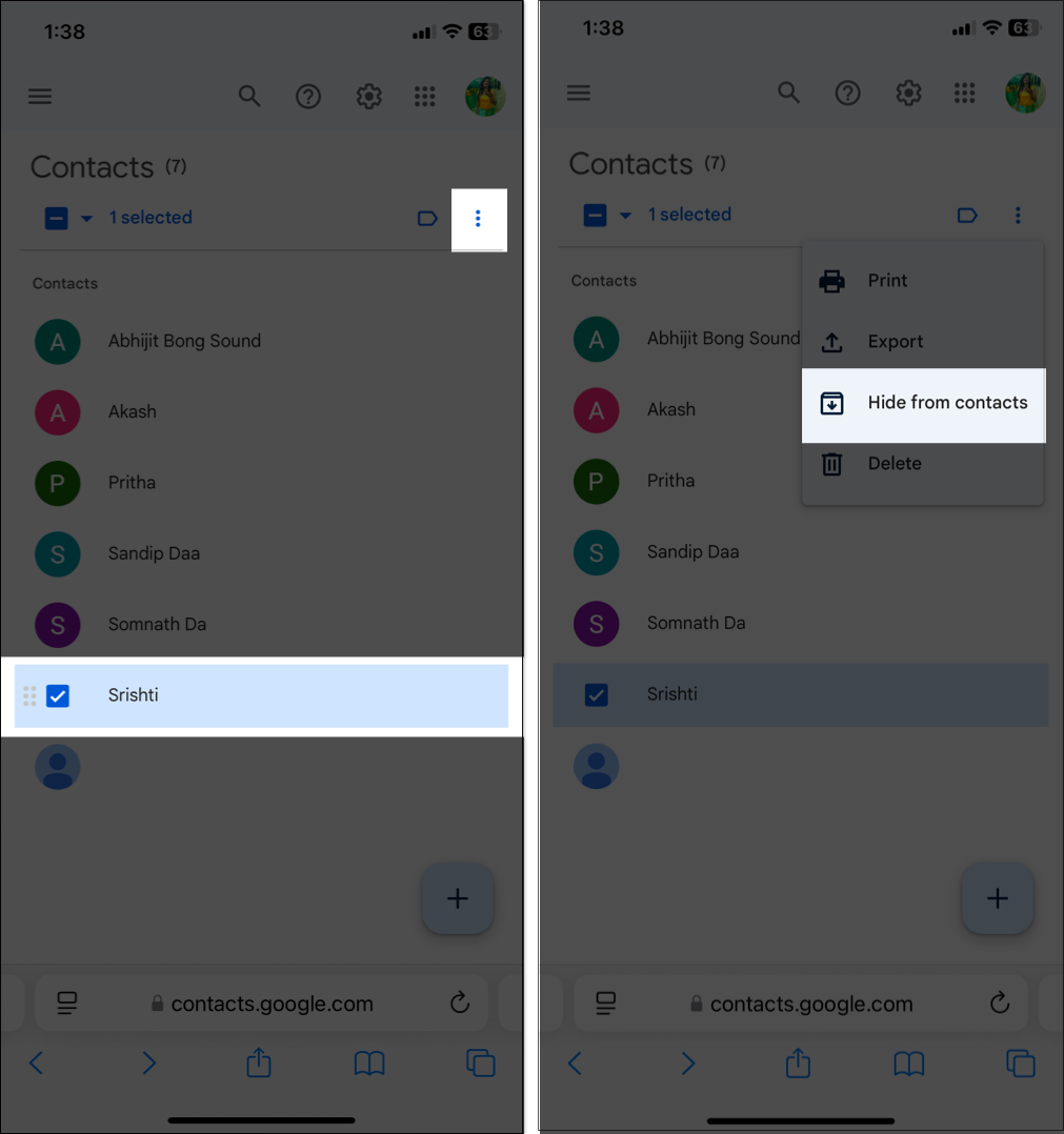 The 7 Easiest Methods to Hide Contacts on iPhone – iGeeksBlog Hiding contact from Goggle Contacts on iPhone