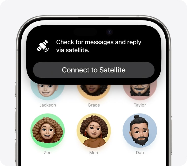 Tap Use Messages via Satellite on the prompt