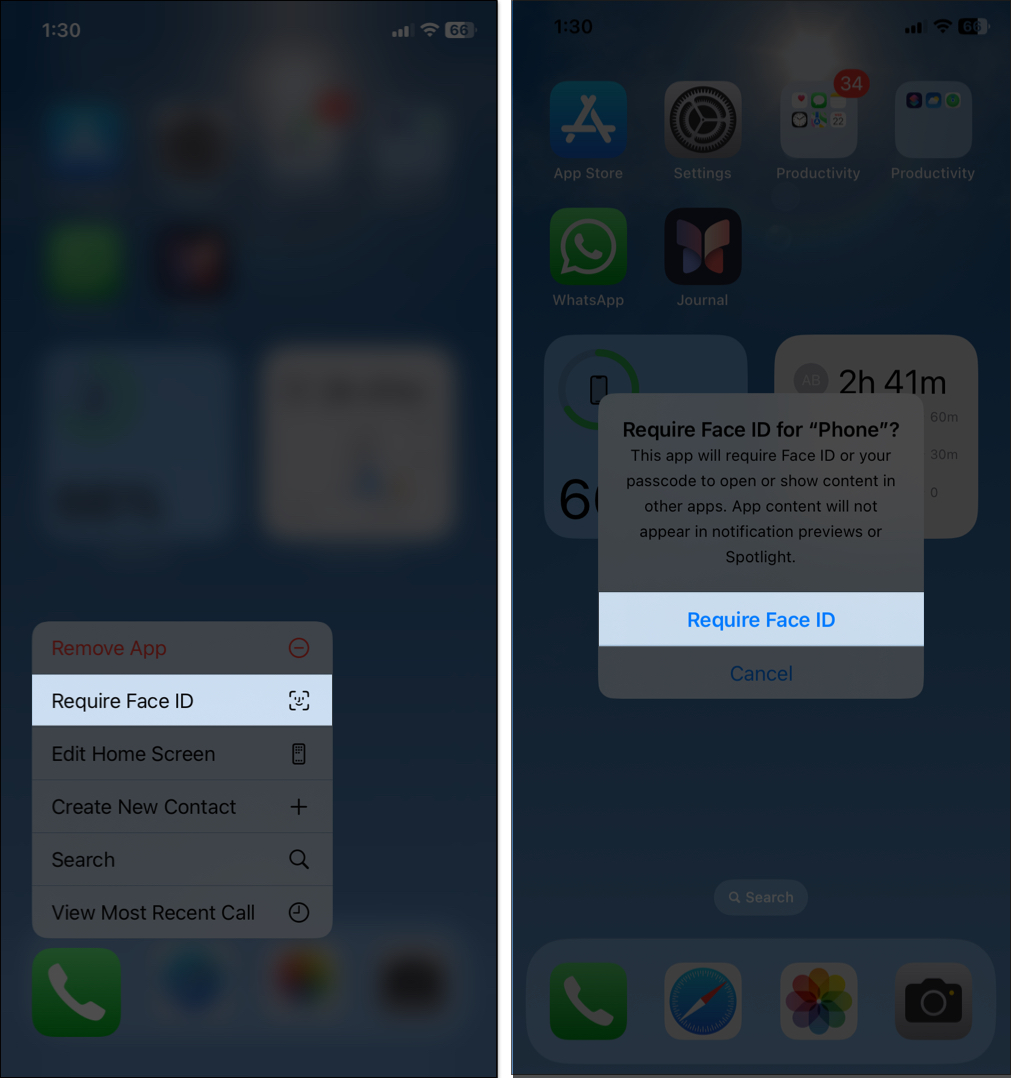 The 7 Easiest Methods to Hide Contacts on iPhone – iGeeksBlog Locking Phone app with Face ID on an iPhone