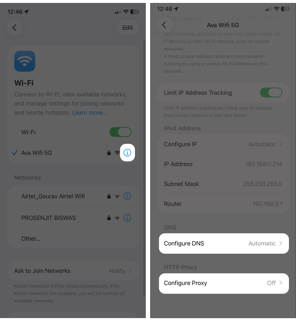 Check DNS, VPN, and Proxy Settings