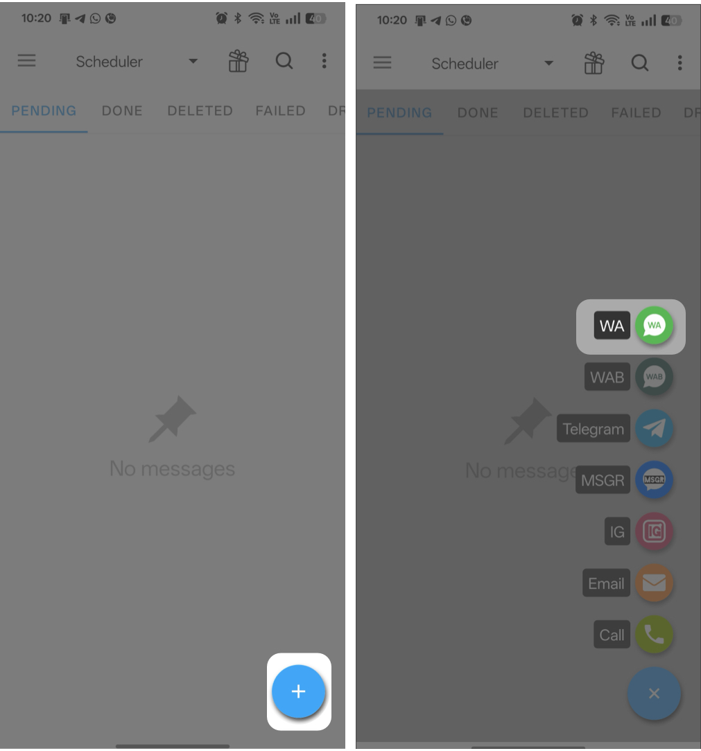 How to Schedule WhatsApp Messages on iPhone and Android – iGeeksBlog Choose Whatsapp and Select Schedule Type Infomation