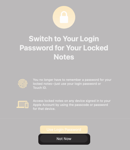 How to Reset Notes Password on iPhone, iPad, and Mac β iGeeksBlog Click Not Now and Create a New Notes Password