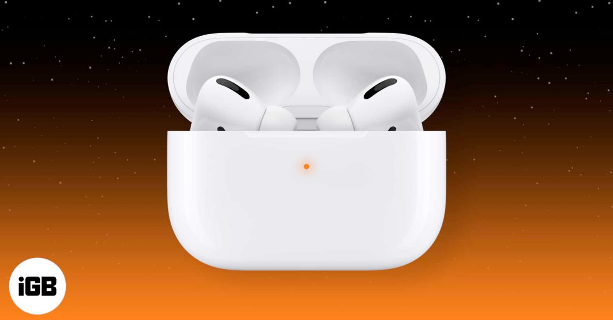 Fix the flashing orange light on AirPods
