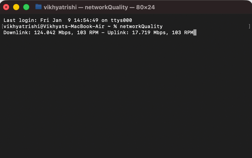 Test Your Internet Connection from Terminal