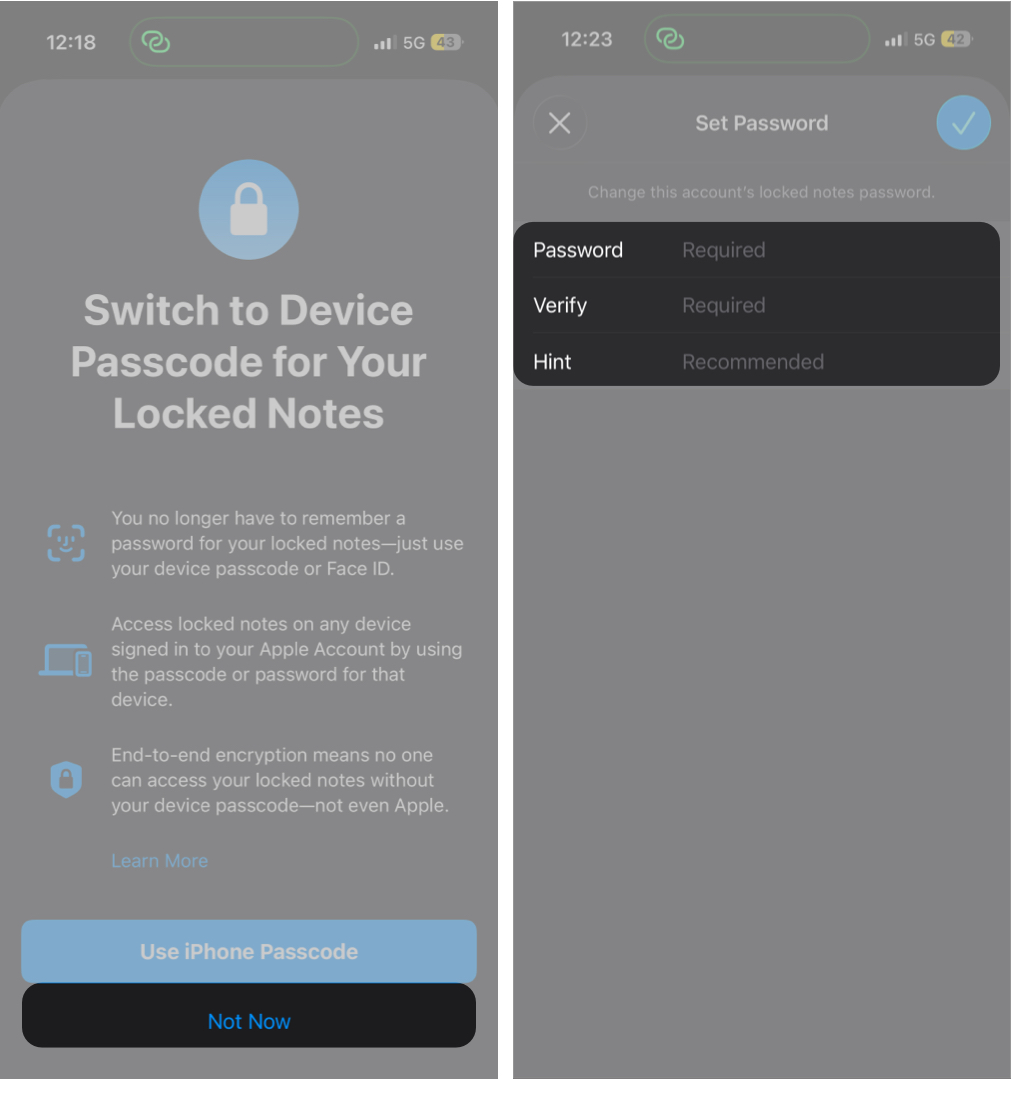 How to Reset Notes Password on iPhone, iPad, and Mac β iGeeksBlog create a new Notes password