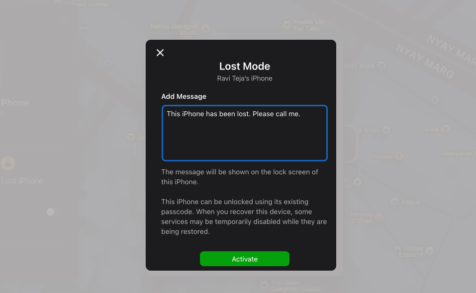 Add Message Once done, click on Activate
