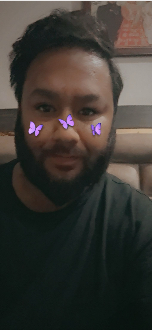 Butterfly Cheeks Snapchat filter