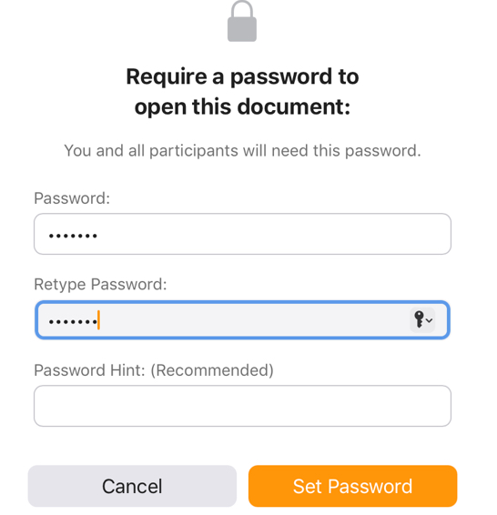 How to Password Protect Pages, Numbers, and Keynote on iPhone, iPad, and Mac β iGeeksBlog Click the Set Password Button to Complete the Process
