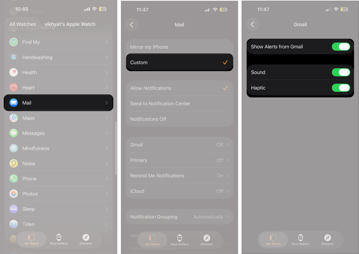 Customize Mail Notifications for Priority Emails