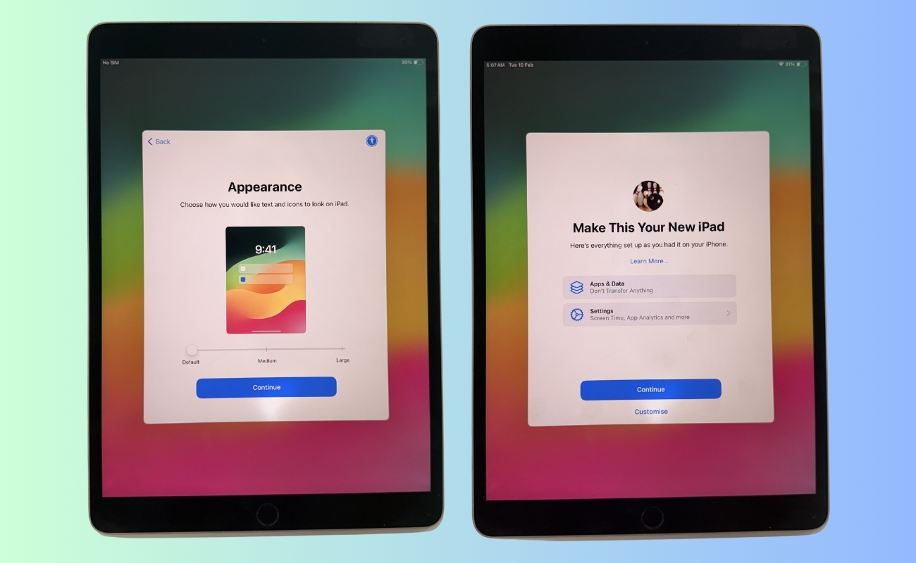 Finish Setup and Reach the Home Screen