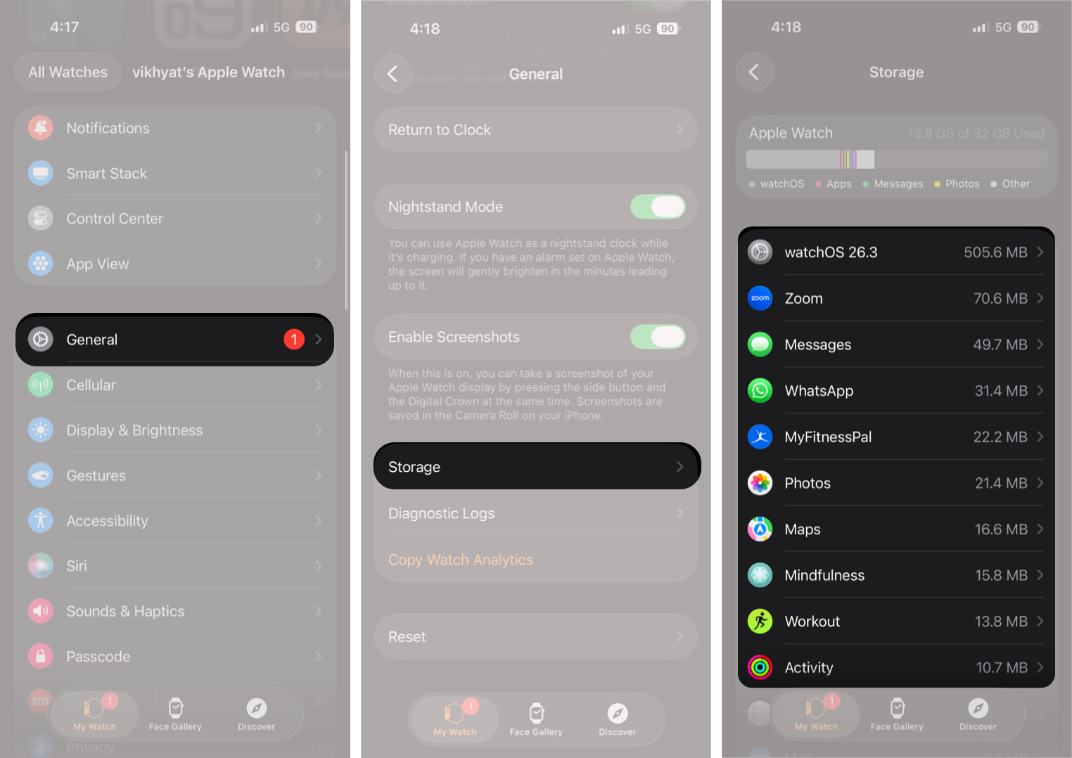 How to Fix an Unresponsive Apple Watch Free Up Storage Space