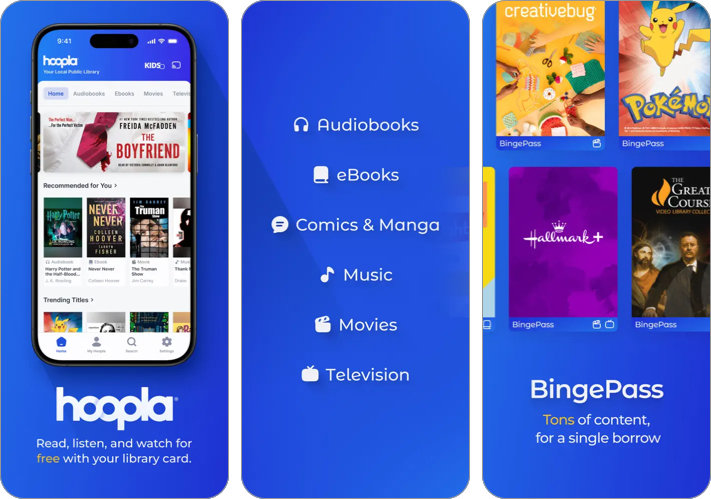 Hoopla Digital Audiobook Apps