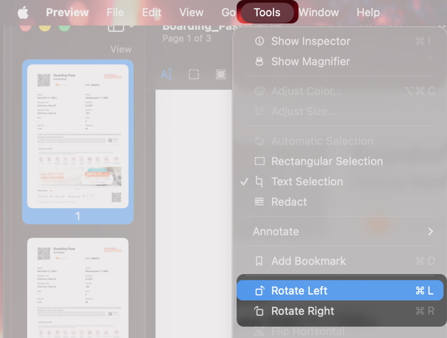 Rearranging, Rotating, and Deleting Pages