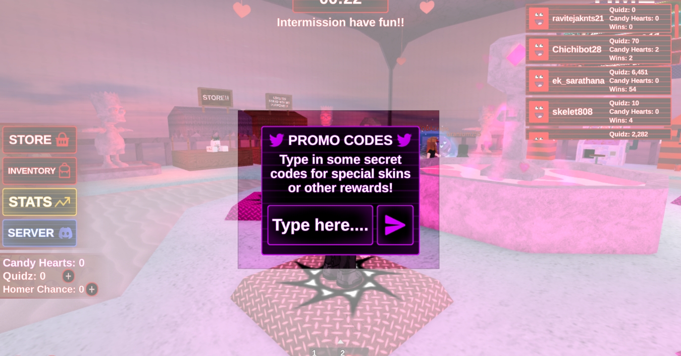 Roblox You VS Homer Codes (February 2026) – iGeeksBlog Locating the Purple Rewards or Coupon Icon in Solo Hunters on Roblox.