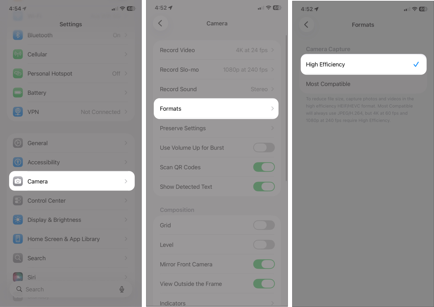 How to Take DSLR-Like Photos with an iPhone (Pro Tips and Settings Guide) – iGeeksBlog Set Resolution and Format in Camera Setting