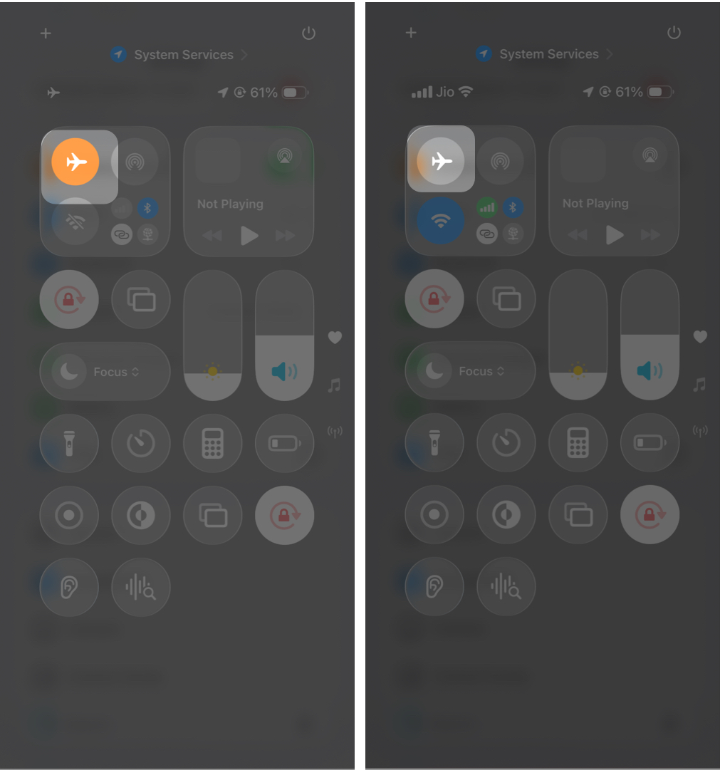 Toggle Airplane Mode