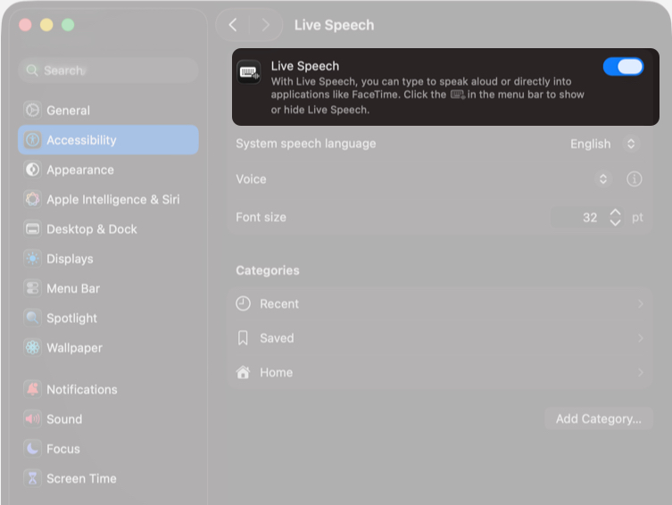 How to Use Live Speech on iPhone, Mac, and Apple Watch (Complete Guide) – iGeeksBlog Toggle Live Speech 0n