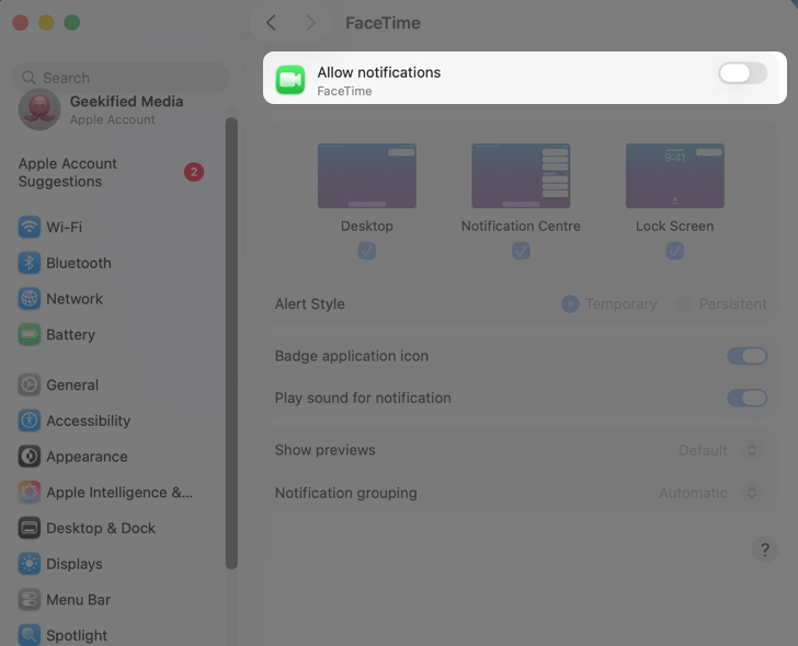How to Mute Someone on FaceTime: A Complete Guide Toggle off Play Sound for Notification