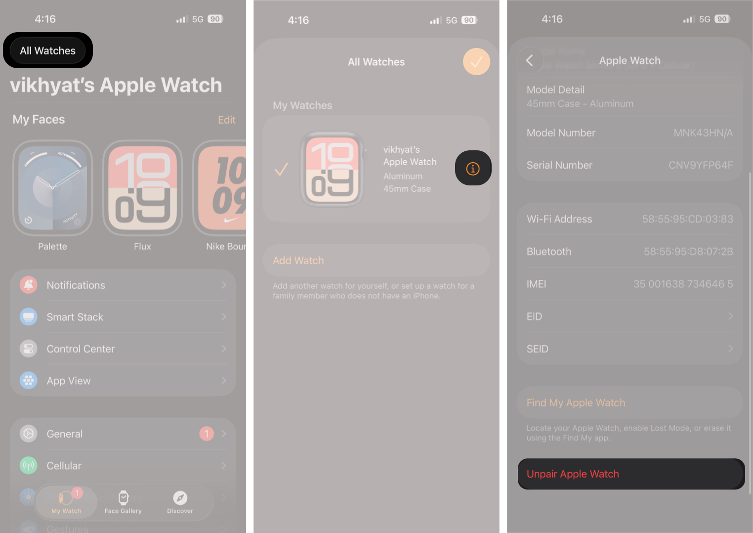 How to Fix an Unresponsive Apple Watch Unpair and Re-Pair Your Apple Watch