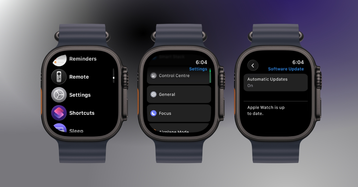 Update watchOS if the Watch Turns On