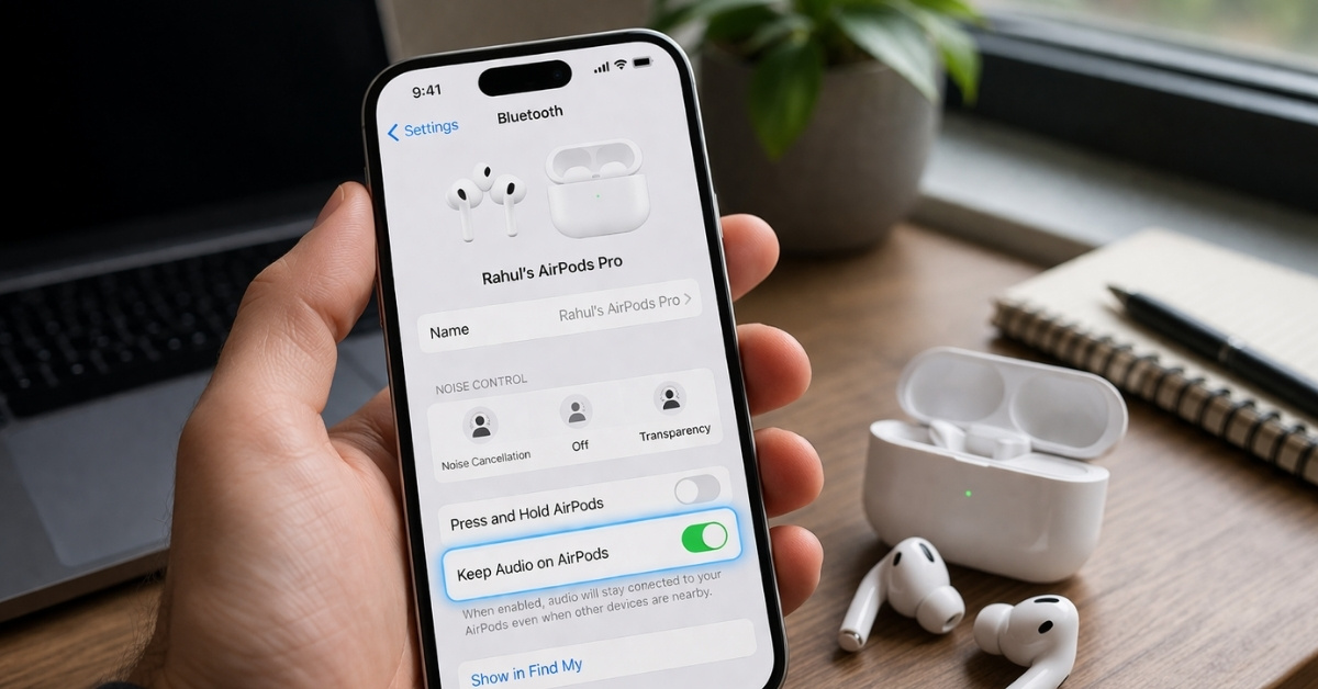Stop iPhone from switching audio to your car (keep it on AirPods)